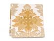  White Fiddleback/Roman Chasuble Set - Flora Fabric 