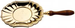  Acolyte Communion Paten - Vinyl Case - IHS - Wood Handle - 5 3/4\" x 8 3/4\" 